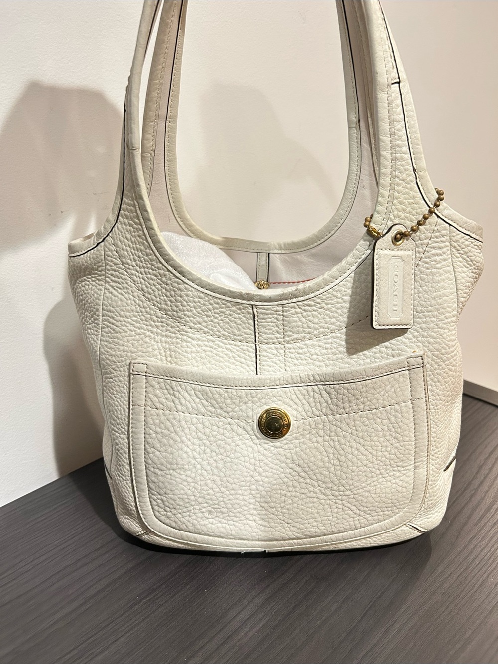 Coach Ergo Legacy shoulder bag crafted from pebbled leather. GUC - Picture 7 of 15